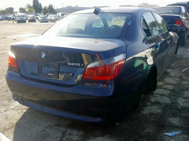 WBANA53515B855578 - 2005 BMW 525 I BLUE photo 4