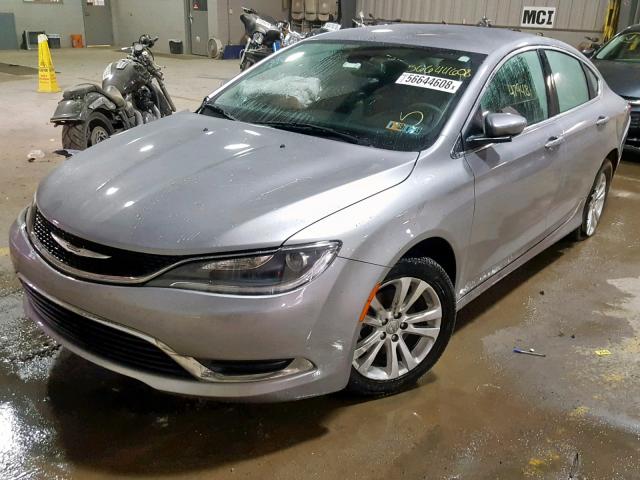 1C3CCCAB7FN645766 - 2015 CHRYSLER 200 LIMITE SILVER photo 2