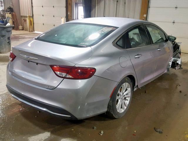 1C3CCCAB7FN645766 - 2015 CHRYSLER 200 LIMITE SILVER photo 4