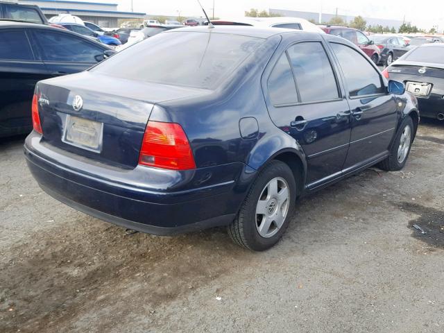 3VWSC29M4YM061374 - 2000 VOLKSWAGEN JETTA GLS BLUE photo 4