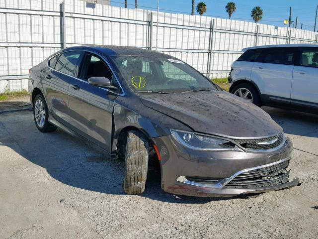 1C3CCCAB7FN659408 - 2015 CHRYSLER 200 LIMITE GRAY photo 1