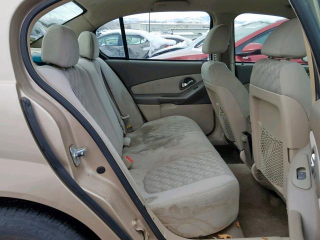 1G1ZT54854F156736 - 2004 CHEVROLET MALIBU LS 米色 照片 6