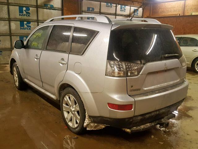 JA4LT31W39Z003437 - 2009 MITSUBISHI OUTLANDER SILVER photo 3