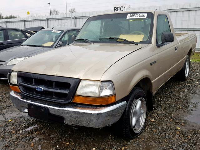 1FTYR10C3XUA03910 - 1999 FORD RANGER GOLD photo 2