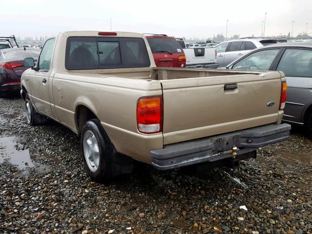 1FTYR10C3XUA03910 - 1999 FORD RANGER GOLD photo 3