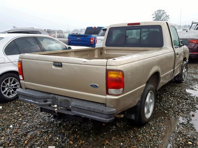 1FTYR10C3XUA03910 - 1999 FORD RANGER GOLD photo 4