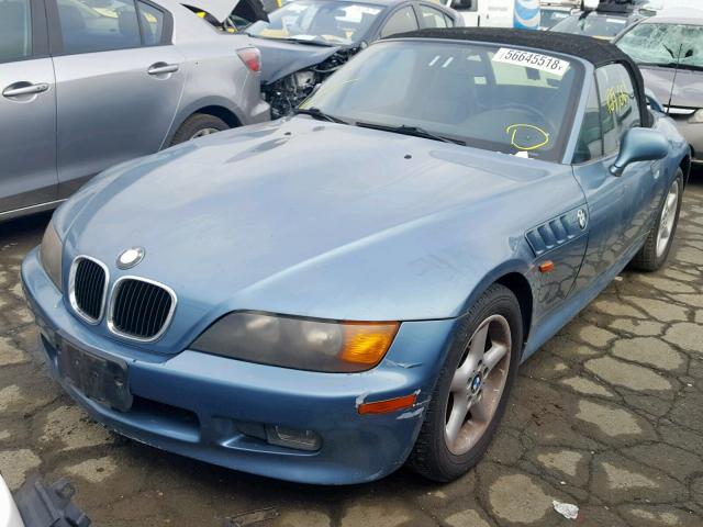 4USCH7337WLE08536 - 1998 BMW Z3 1.9 BLUE photo 2