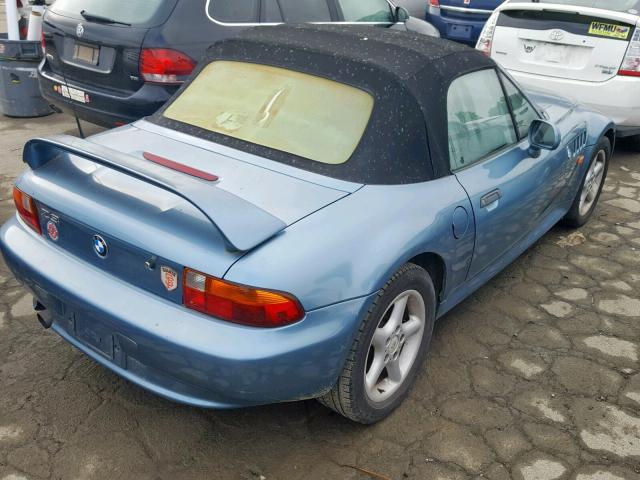 4USCH7337WLE08536 - 1998 BMW Z3 1.9 BLUE photo 4