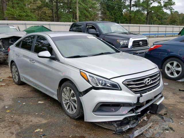 5NPE34AF8FH054455 - 2015 HYUNDAI SONATA SPO SILVER photo 1