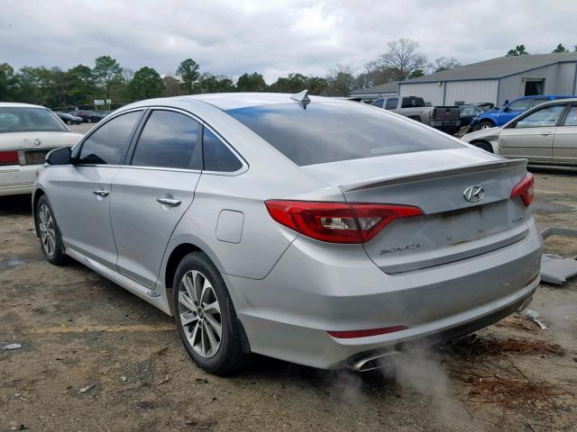 5NPE34AF8FH054455 - 2015 HYUNDAI SONATA SPO SILVER photo 3