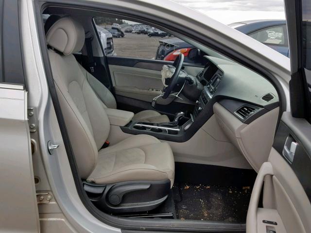 5NPE34AF8FH054455 - 2015 HYUNDAI SONATA SPO SILVER photo 5