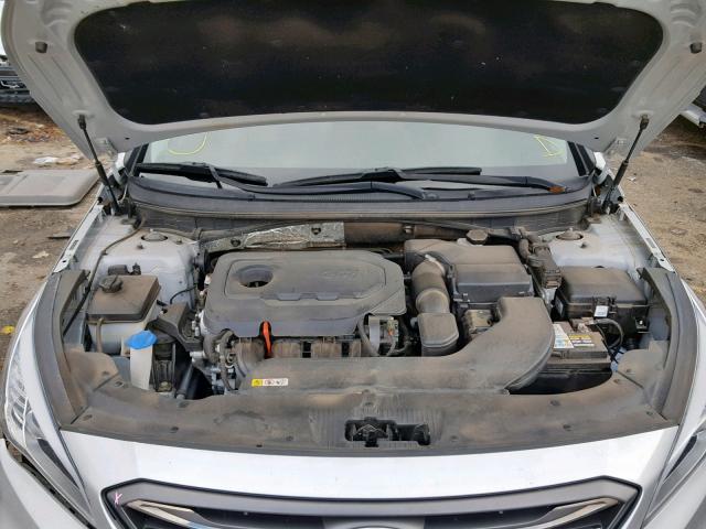 5NPE34AF8FH054455 - 2015 HYUNDAI SONATA SPO SILVER photo 7