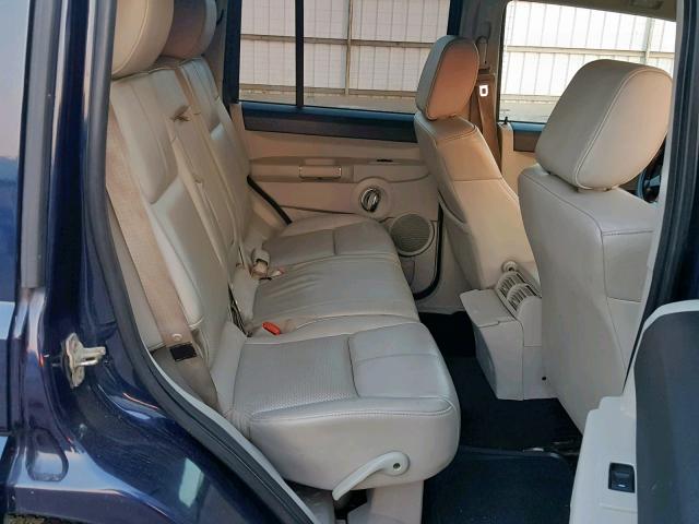 1J8HG582X6C200160 - 2006 JEEP COMMANDER Mavi foto 6