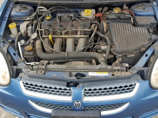 1B3ES26C54D503665 - 2004 DODGE NEON BASE BLUE photo 7