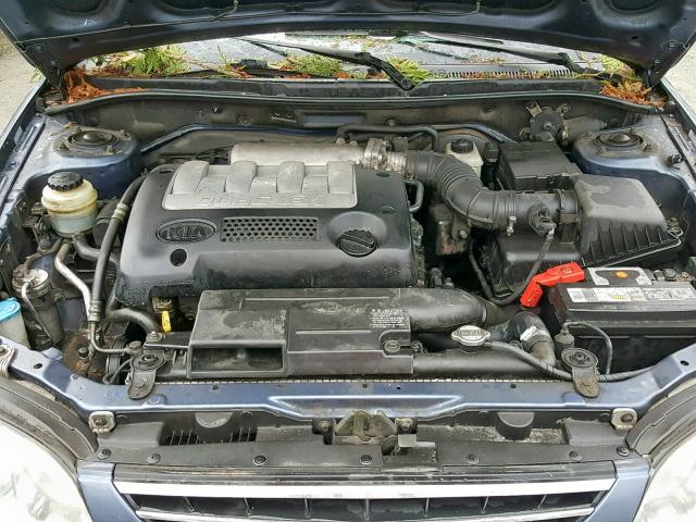 KNAFB121535249835 - 2003 KIA SPECTRA BA BLUE photo 7