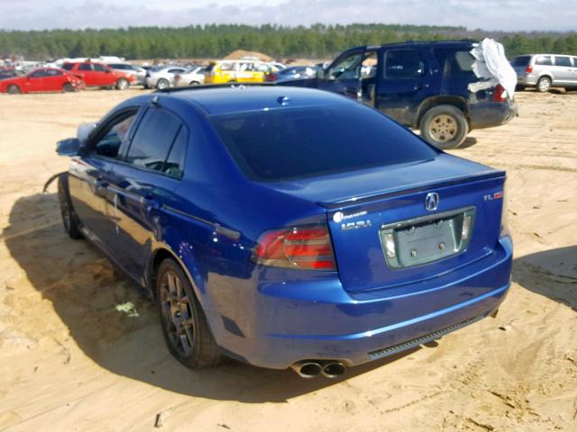 19UUA76558A002117 - 2008 ACURA TL TYPE-S BLUE photo 3