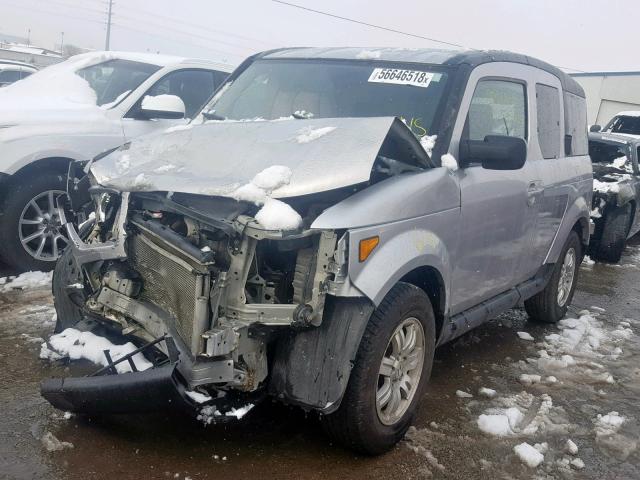 5J6YH28778L002485 - 2008 HONDA ELEMENT EX SILVER photo 2