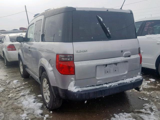 5J6YH28778L002485 - 2008 HONDA ELEMENT EX SILVER photo 3