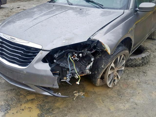 1C3CCBCG5DN575247 - 2013 CHRYSLER 200 LIMITE GRAY photo 9