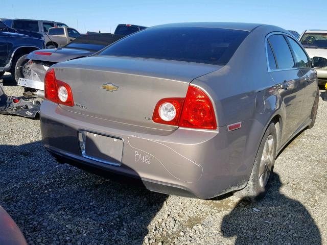 1G1ZG57B88F261093 - 2008 CHEVROLET MALIBU LS BROWN photo 4