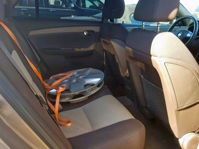 1G1ZG57B88F261093 - 2008 CHEVROLET MALIBU LS BROWN photo 6