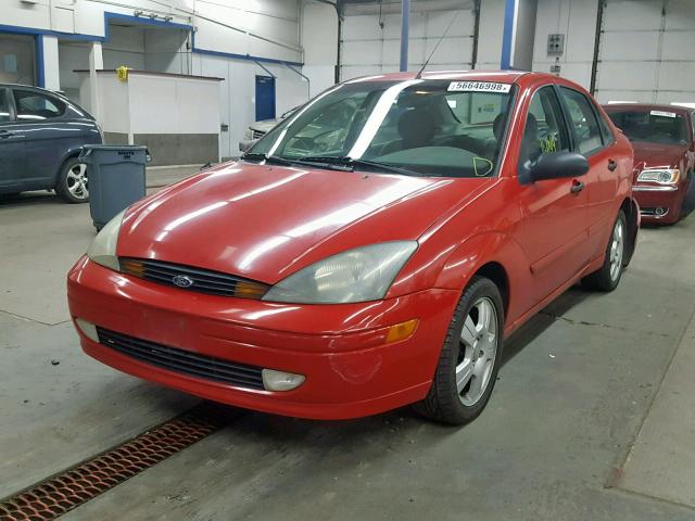 1FAFP38Z44W141883 - 2004 FORD FOCUS ZTS RED photo 2