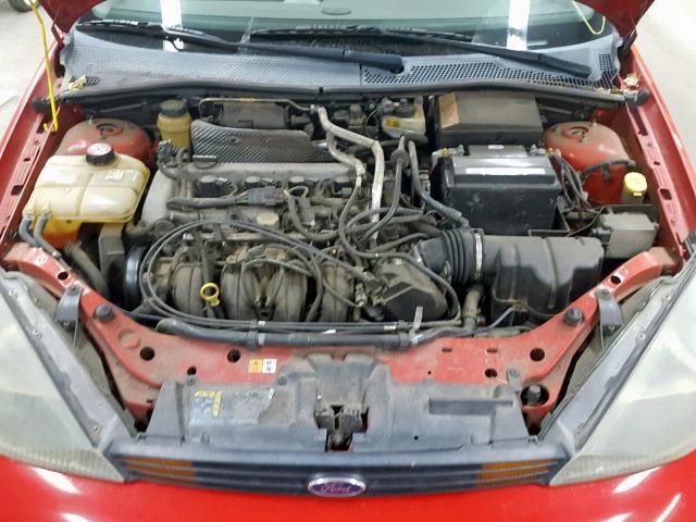 1FAFP38Z44W141883 - 2004 FORD FOCUS ZTS RED photo 7