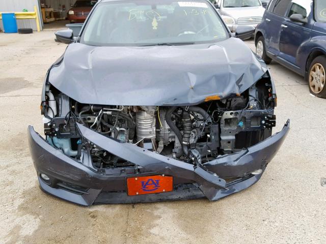 19XFC1F72HE008129 - 2017 HONDA CIVIC EXL BLUE photo 9