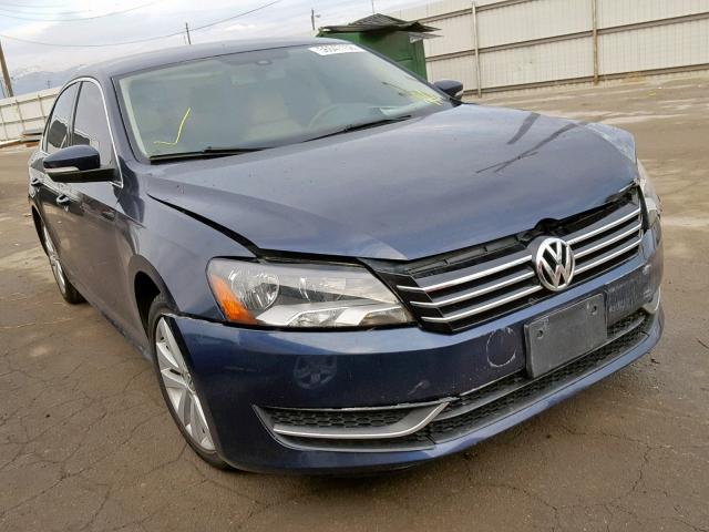 1VWBP7A31DC009118 - 2013 VOLKSWAGEN PASSAT SE BLUE photo 1