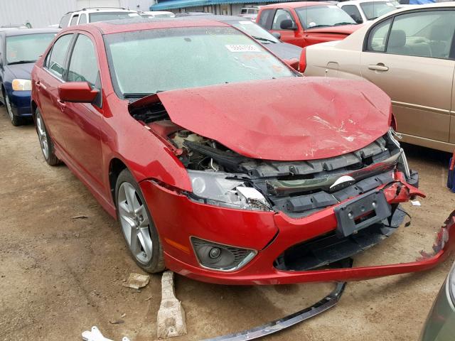 3FAHP0KC2BR157141 - 2011 FORD FUSION SPO RED photo 1