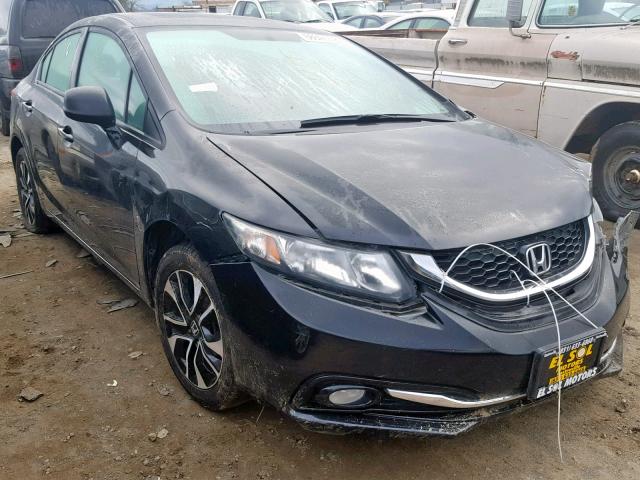 19XFB2F95DE212900 - 2013 HONDA CIVIC EXL BLACK photo 1