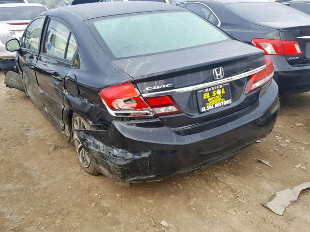 19XFB2F95DE212900 - 2013 HONDA CIVIC EXL BLACK photo 3