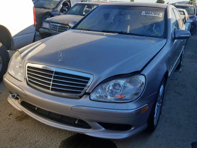 WDBNG74J33A365945 - 2003 MERCEDES-BENZ S 55 AMG SILVER photo 2