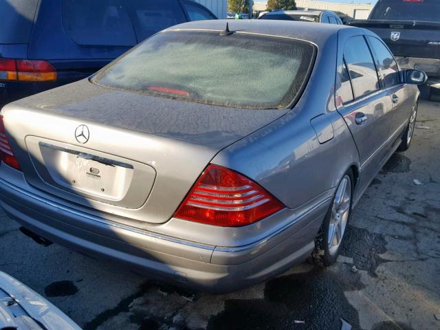 WDBNG74J33A365945 - 2003 MERCEDES-BENZ S 55 AMG SILVER photo 4