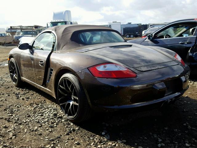 WP0CA29868U712256 - 2008 PORSCHE BOXSTER BROWN photo 3