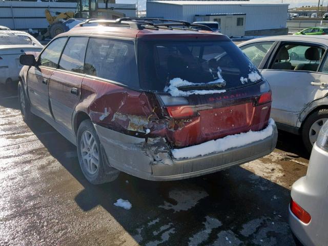 4S3BH675537639332 - 2003 SUBARU LEGACY OUT RED photo 3