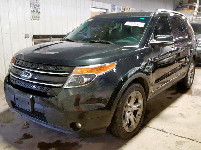 1FMHK8F87BGA51946 - 2011 FORD EXPLORER L BLACK photo 2