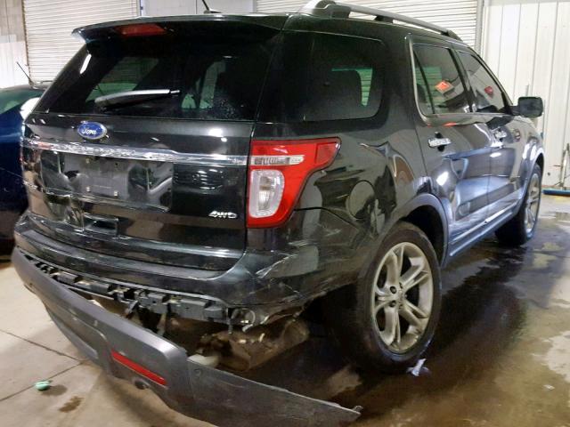 1FMHK8F87BGA51946 - 2011 FORD EXPLORER L BLACK photo 4