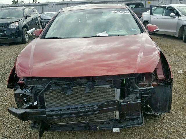 5NPE34AF4GH325125 - 2016 HYUNDAI SONATA SPO RED photo 7