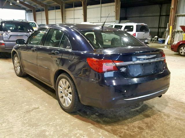 1C3BC4FB0BN550468 - 2011 CHRYSLER 200 LX BLUE photo 3