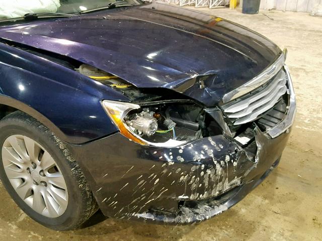 1C3BC4FB0BN550468 - 2011 CHRYSLER 200 LX BLUE photo 9