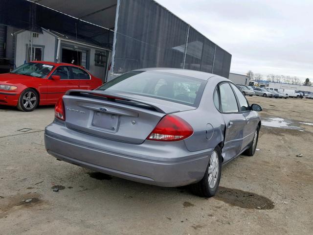 1FAHP56U76A146443 - 2006 FORD TAURUS SEL GRAY photo 4