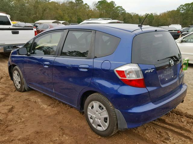 JHMGE8H39DC055577 - 2013 HONDA FIT BLUE photo 3