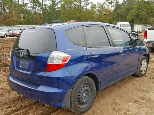 JHMGE8H39DC055577 - 2013 HONDA FIT BLUE photo 4