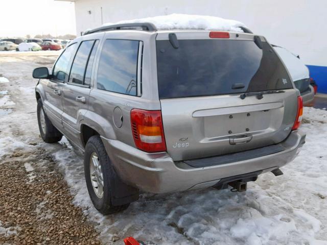 1J4GW68N2XC784846 - 1999 JEEP GRAND CHER GRAY photo 3