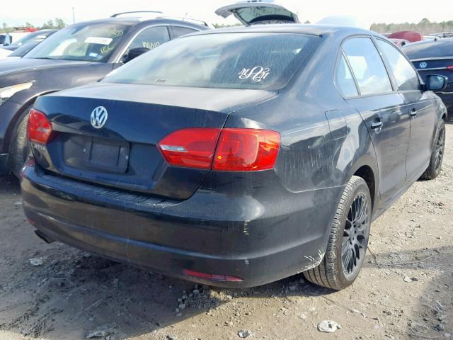 3VW2K7AJ8CM334536 - 2012 VOLKSWAGEN JETTA BASE BLACK photo 4