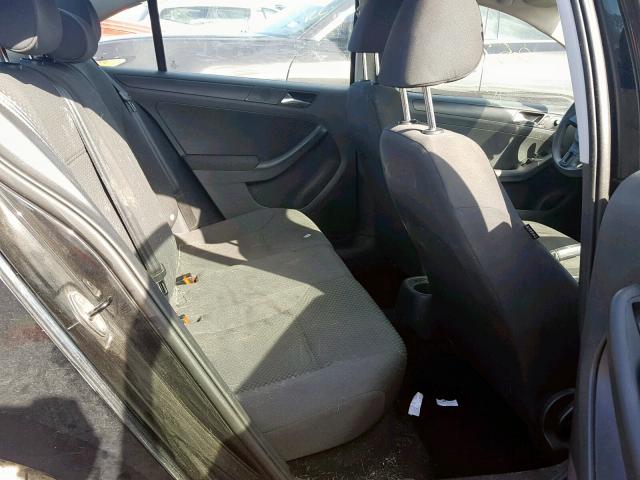 3VW2K7AJ8CM334536 - 2012 VOLKSWAGEN JETTA BASE BLACK photo 6