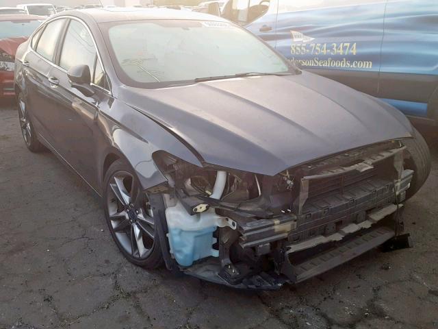 3FA6P0K91GR180283 - 2016 FORD FUSION TIT GRAY photo 1