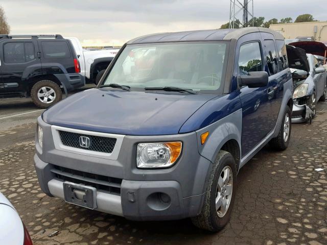 5J6YH18513L012270 - 2003 HONDA ELEMENT EX BLUE photo 2