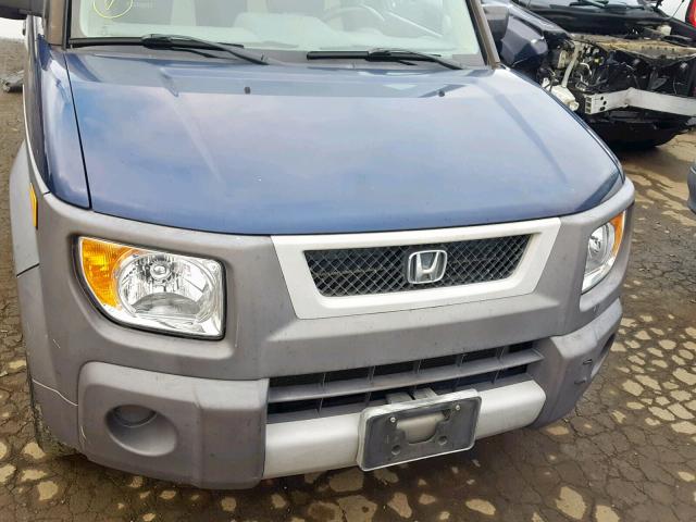 5J6YH18513L012270 - 2003 HONDA ELEMENT EX BLUE photo 9